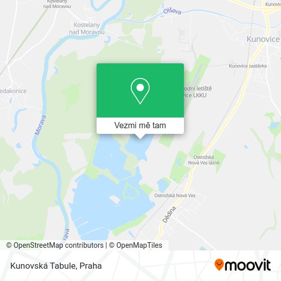 Kunovská Tabule mapa