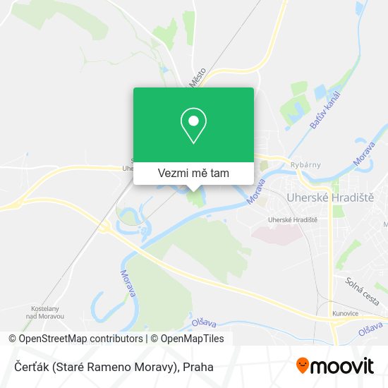 Čerťák (Staré Rameno Moravy) mapa