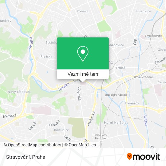 Stravování mapa