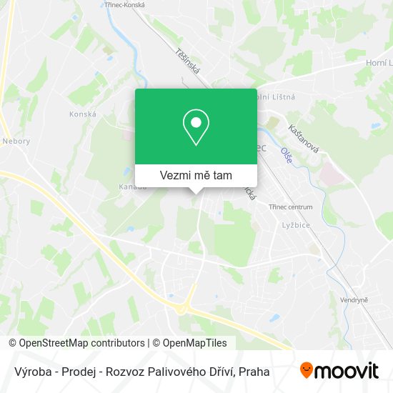 Výroba - Prodej - Rozvoz Palivového Dříví mapa