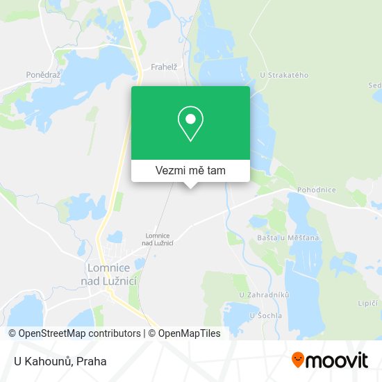 U Kahounů mapa