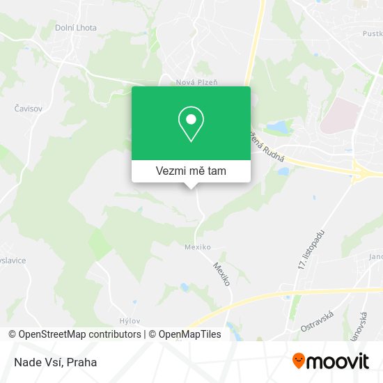 Nade Vsí mapa