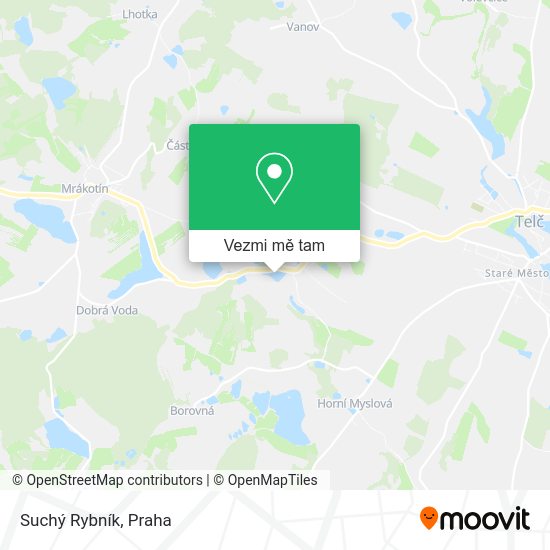 Suchý Rybník mapa