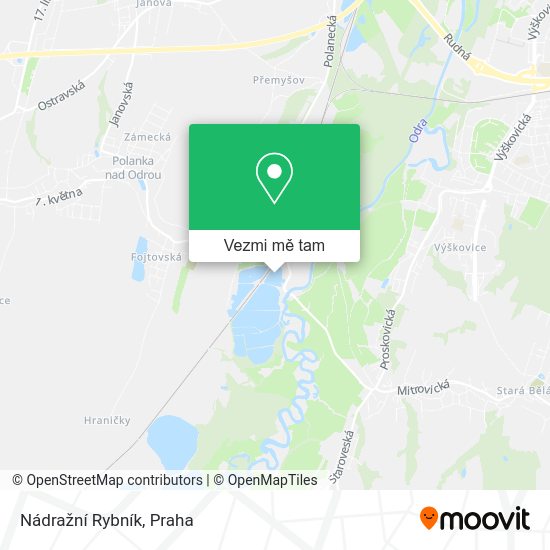 Nádražní Rybník mapa