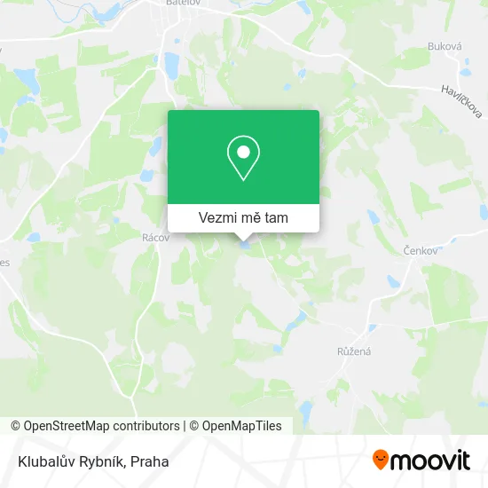 Klubalův Rybník mapa
