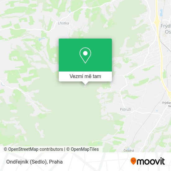 Ondřejník (Sedlo) mapa