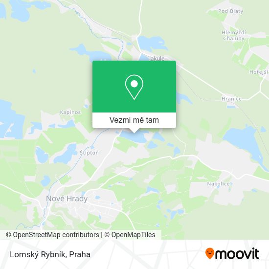 Lomský Rybník mapa