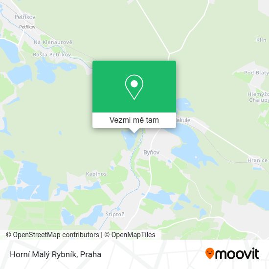 Horní Malý Rybník mapa