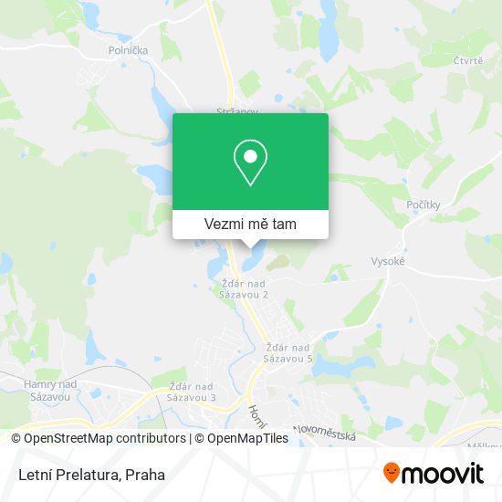 Letní Prelatura mapa