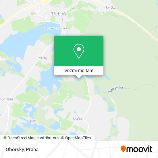 Oborský mapa