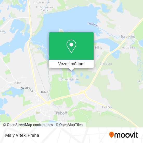 Malý Vítek mapa