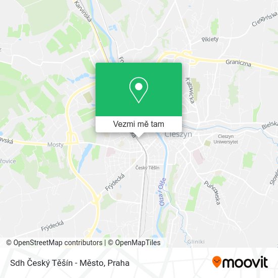 Sdh Český Těšín - Město mapa
