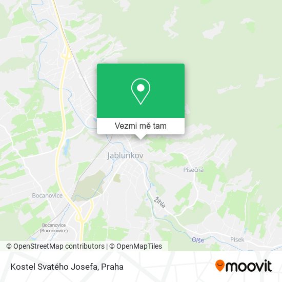 Kostel Svatého Josefa mapa
