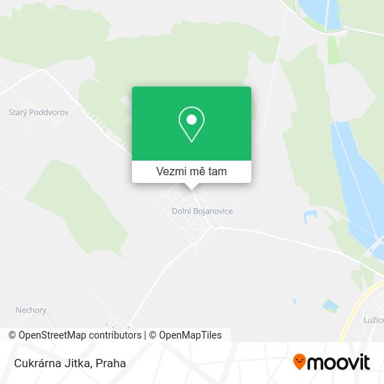Cukrárna Jitka mapa