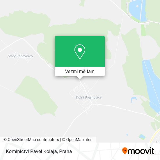 Kominictví Pavel Kolaja mapa