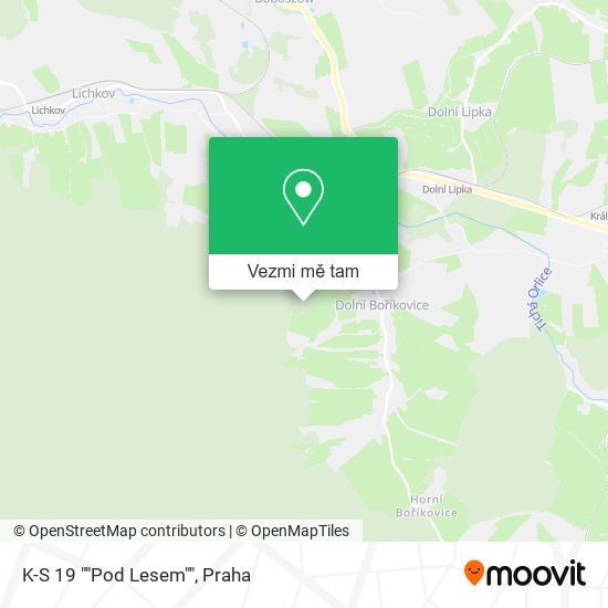 K-S 19 ""Pod Lesem"" mapa