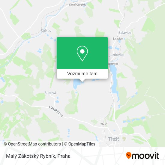Malý Zákotský Rybník mapa