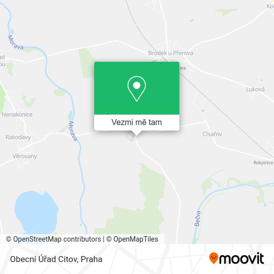Obecní Úřad Citov mapa