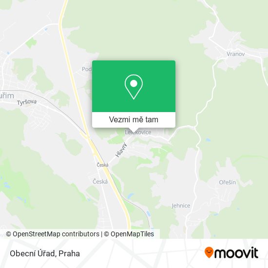 Obecní Úřad mapa