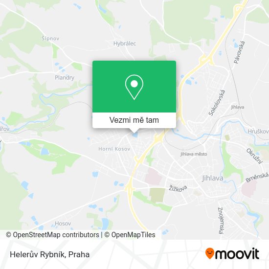 Helerův Rybník mapa