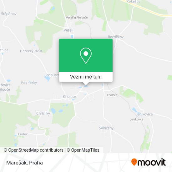 Marešák mapa