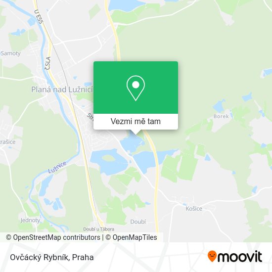 Ovčácký Rybník mapa