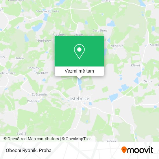 Obecní Rybník mapa