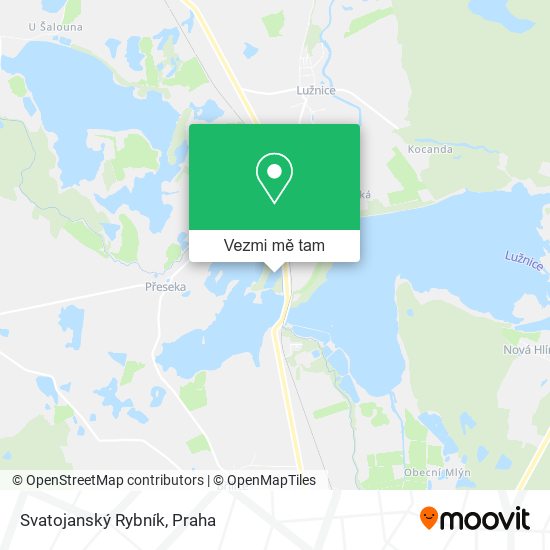 Svatojanský Rybník mapa