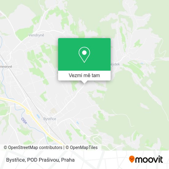 Bystřice, POD Prašivou mapa