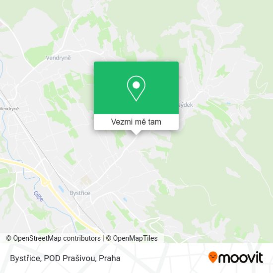 Bystřice, POD Prašivou mapa