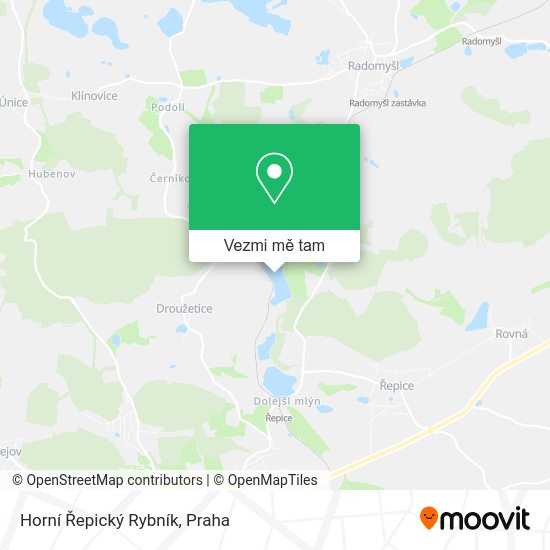 Horní Řepický Rybník mapa