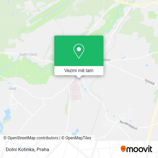 Dolní Kotinka mapa