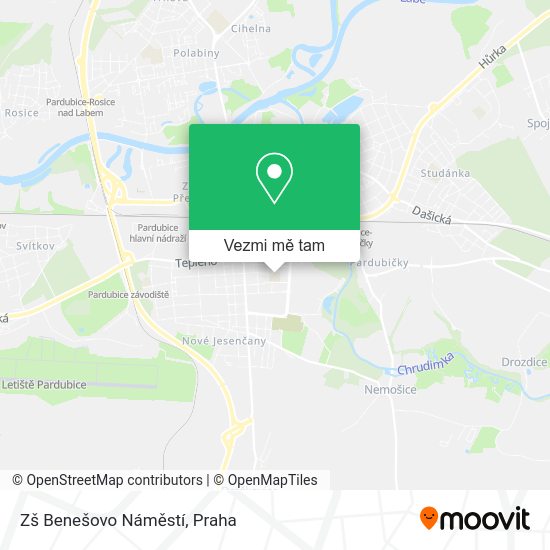 Zš Benešovo Náměstí mapa