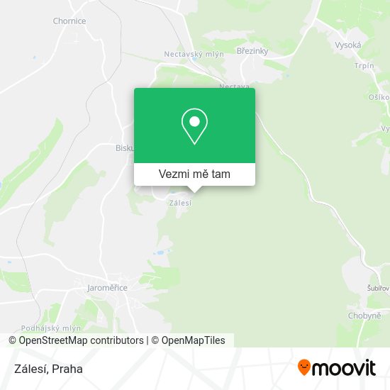 Zálesí mapa