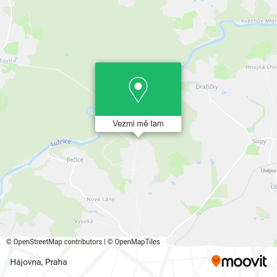 Hájovna mapa