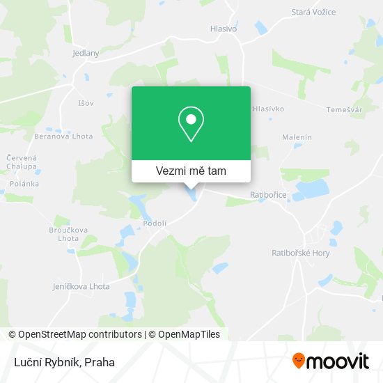 Luční Rybník mapa
