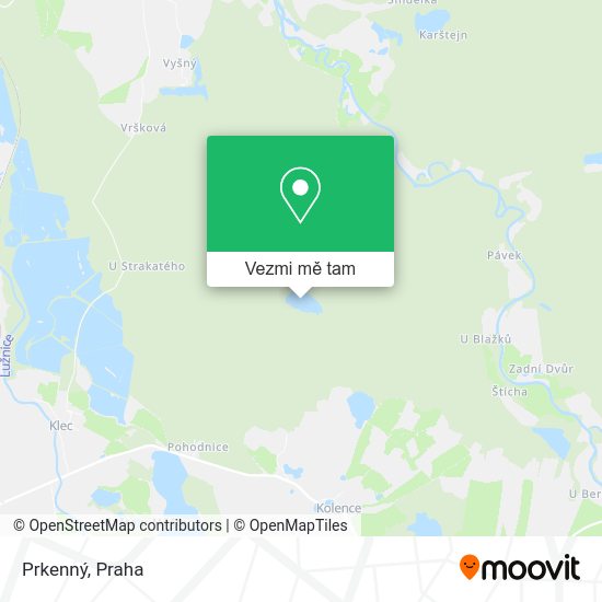 Prkenný mapa