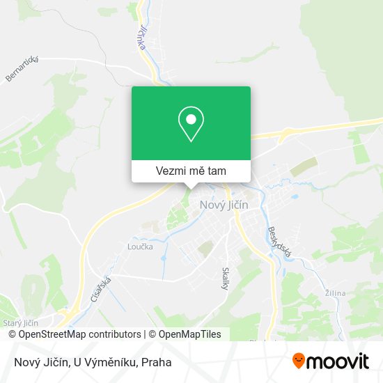 Nový Jičín, U Výměníku mapa
