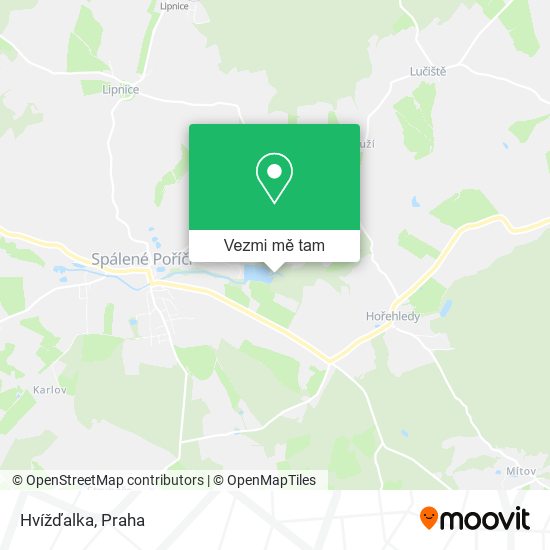 Hvížďalka mapa