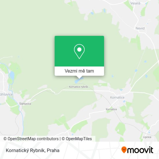 Kornatický Rybník mapa