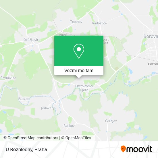 U Rozhledny mapa