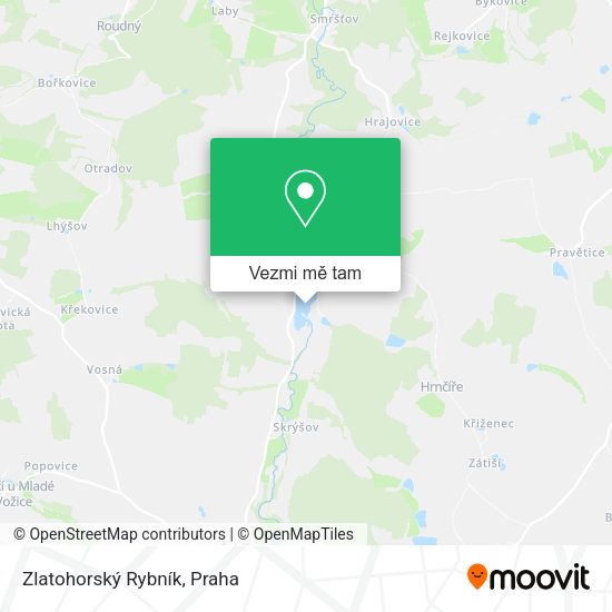 Zlatohorský Rybník mapa