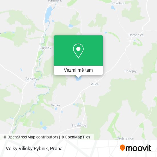 Velký Vilický Rybník mapa