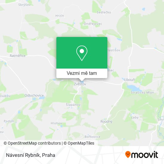 Návesní Rybník mapa