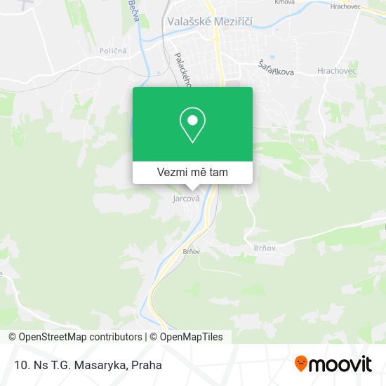 10. Ns T.G. Masaryka mapa