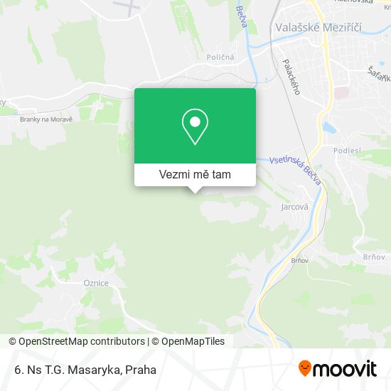 6. Ns T.G. Masaryka mapa