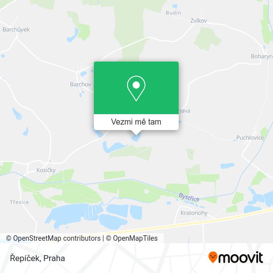 Řepíček mapa