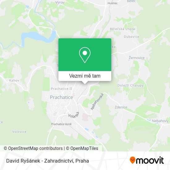 David Ryšánek - Zahradnictví mapa