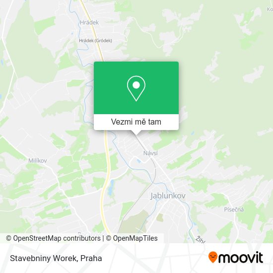 Stavebniny Worek mapa