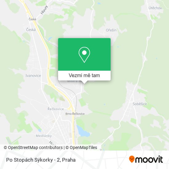 Po Stopách Sýkorky - 2 mapa